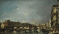Francesco Guardin Venetsia, näkymä Rialton sillalle, Katse pohjoiseen, 1760s.jpg