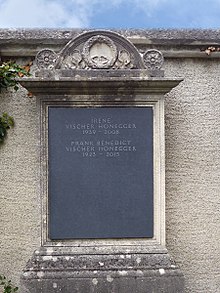 Frank Benedict Vischer-Honegger (1923–2015) legal scholar, grave on Wolfgottesacker, Basel