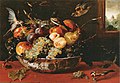Frans Snyders - Stillleben mit Obstschale,Vögeln und Fensterausblick.jpg