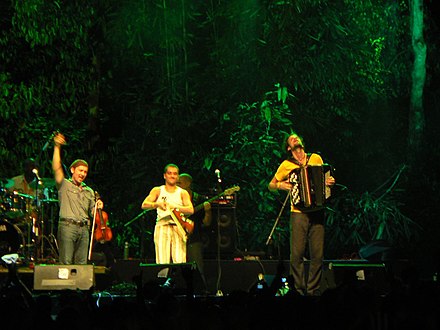 French Romani Manouche band performing during Rainforest World Music Festival 2006