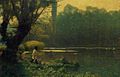 «Летні поўдзень на возеры», Жан Жэром, 1895
