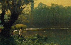 Tarde de verano en un lago, c. 1895