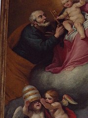 San Pietro che porge la chiave al Bambino
