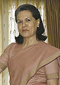 Sonia Gandhi, presidente del Congresso Nazionale Indiano di origini italiane.