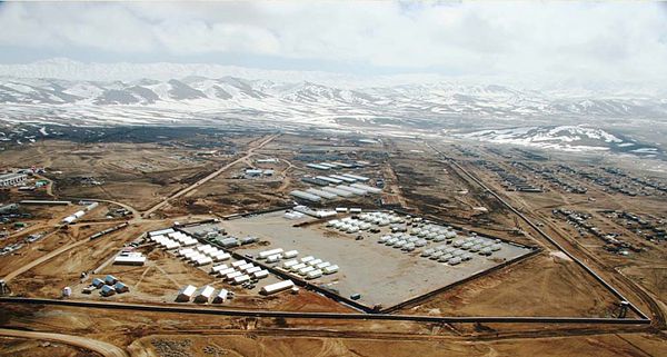 U.S. military base next to Gardez in 2007