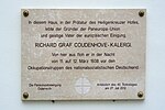 Richard Graf Coudenhove-Kalergi – Gedenktafel