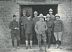 Thumbnail for File:General Sir James Willcocks, KCMG, DSO, and staff, at the entrance to the fort at Kumasi.jpg