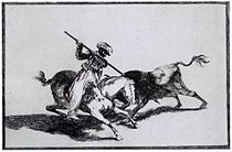 ets uit Goya's serie Tauromachia