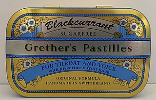 <span class="mw-page-title-main">Grether's Pastilles</span> Brand of pastille candy