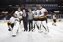 Lyon with fellow Chicago Wolves goaltenders H0A6514.jpg