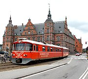 Lynette-treinstel van de HHGB voor het station Helsingør