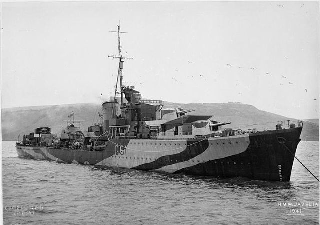 HMS Javelin in 1941
