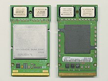 PA-8000 CPU module with the four ESRAMs HP-HP9000-PARISC-PA8800-CPU 004.jpg