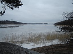 Halikkoviken från ön Vuohensaari ("Getön").