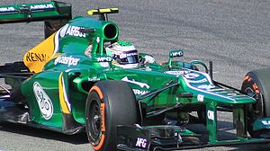 Heikki Kovalainen Italian GP:n harjoituksissa.