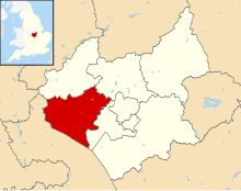 Shown within Leicestershire