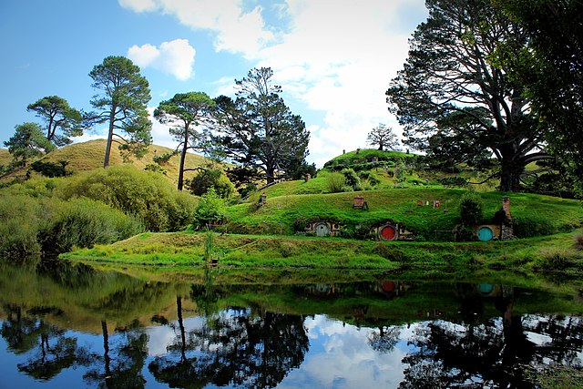 Hobbit holes or smials as depicted in Peter Jackson's The Lord of the Rings film trilogy