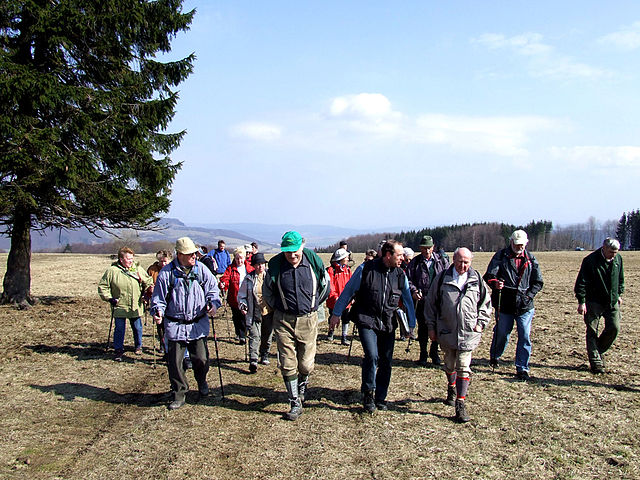 Wanderer auf dem Hochrhöner