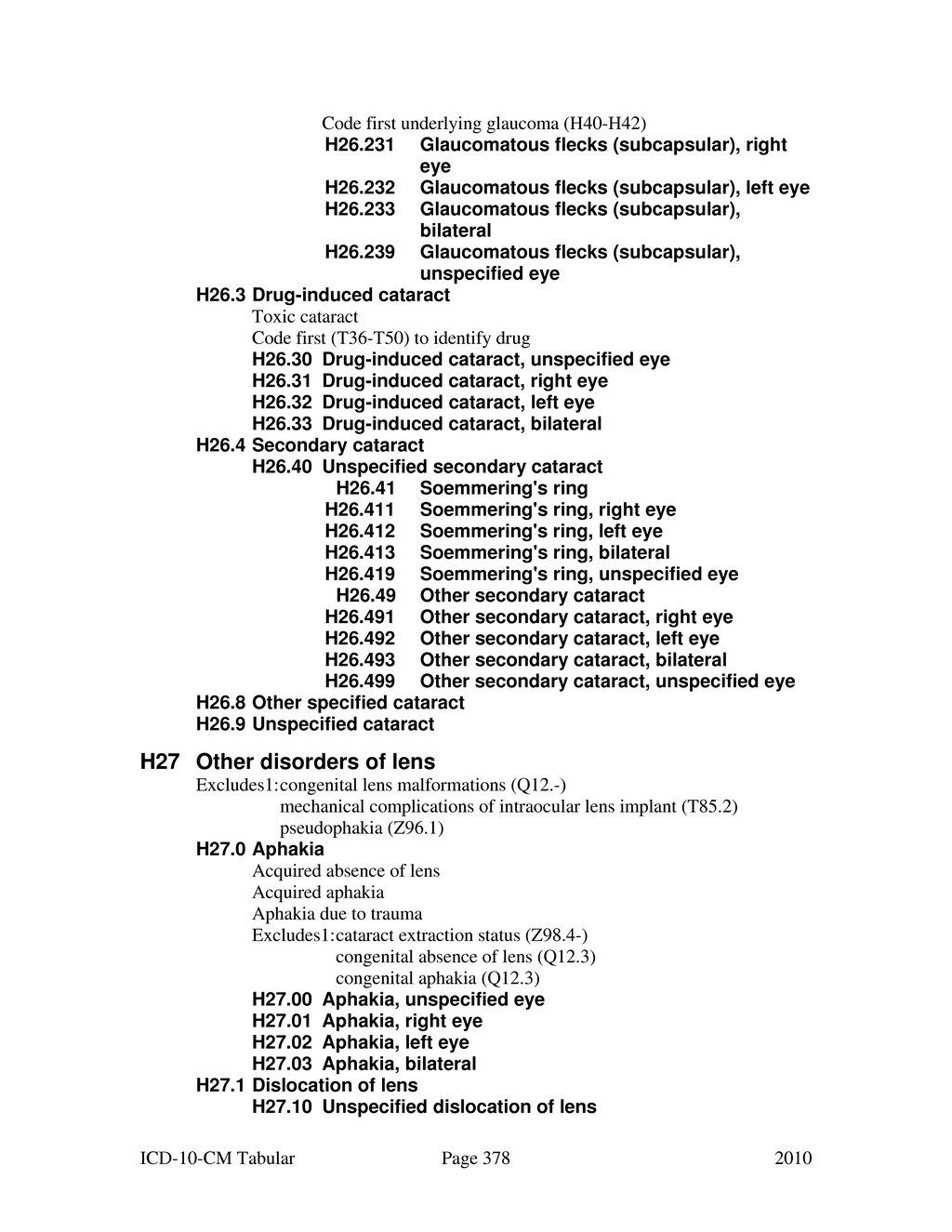 contact lens removal icd 10