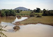 kambodschanische Landschaft nördlich von Phnom Penh