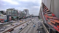 LDP highway Puchong portion, which is famous for traffic congestion