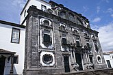 The imposing façade of the Church of Jesuit College, in São José, on the island of São Miguel