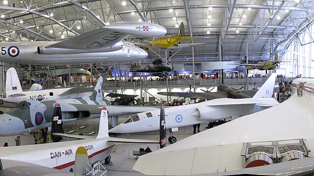 The AirSpace exhibition hall at Imperial War Museum Duxford (October 2009)