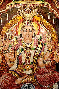 Sri Maha Mariamman Temple Art from Indian Temple in Thailand