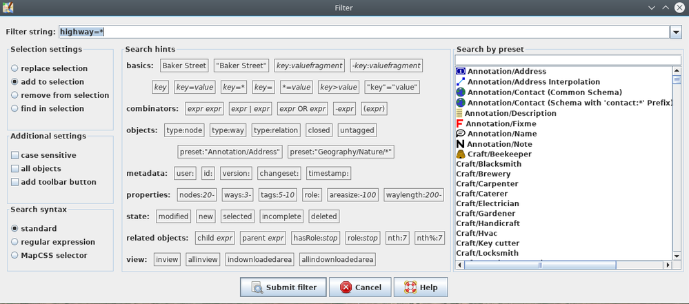 Java OpenStreetMap Editor