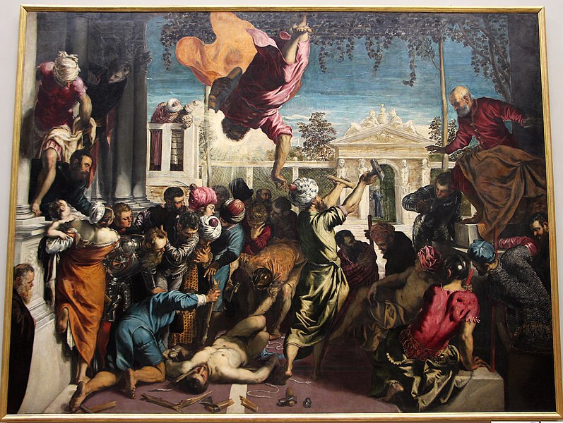 File:Jacopo tintoretto, san marco libera uno schiavo, 1547-48, da capitolo della scuola grande di s.marco 01.JPG