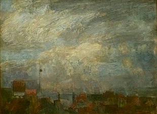 James Ensor (1884) - De daken van Oostende 001.jpg