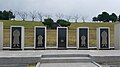 Memorial statue depicting four adults and a child