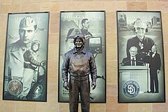 Statue of Coleman at Petco Park.