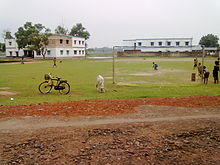 Jhuruli Ball field in afternoon,boys are playing game. Jhuruli Ball field.jpg