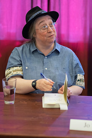 Author Jo Walton at a book signing event