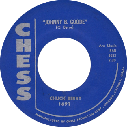 Johnny B Goode by Chuck Berry US single side-A.png