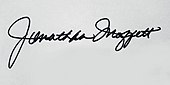 signature de Jonathan Moffett