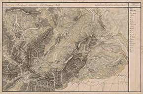 Copăceni pe Harta Iosefină a Transilvaniei din 1769-1773 (Sectio 109)