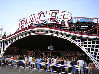 <span class="mw-page-title-main">Racer (Kennywood)</span> Wooden racing roller coaster