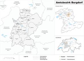 Karte von Amtsbezirk Burgdorf