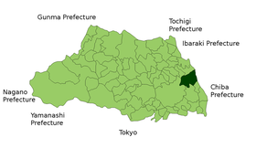Localização de Kasukabe