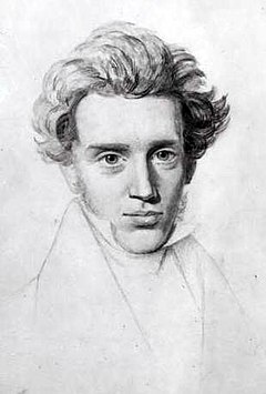 Søren Kierkegaard omkring 1840.