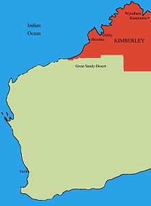 Kimberley – Localizzazione