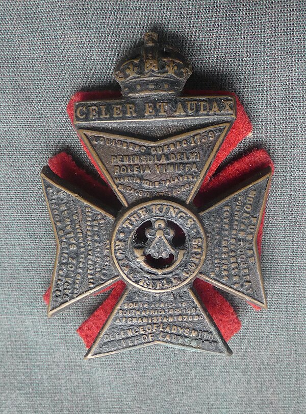 Cap badge of the King's Royal Rifle Corps