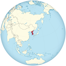 Koreas on the globe (Japan centered).svg