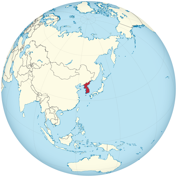 File:Koreas on the globe (Japan centered).svg