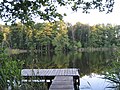 Leichensee mit Blick auf den slawischen Retziner Burgwall