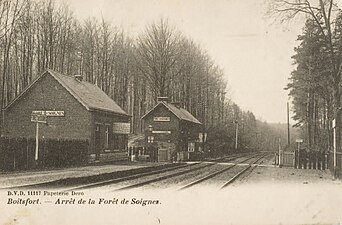 The stop in the Soignes forest in Watermael-Boitsfort (disappeared)[3]