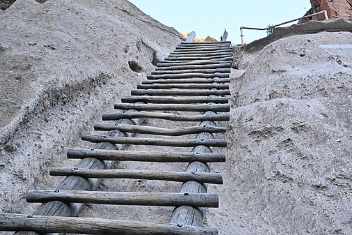 Wooden ladder at Alcove House