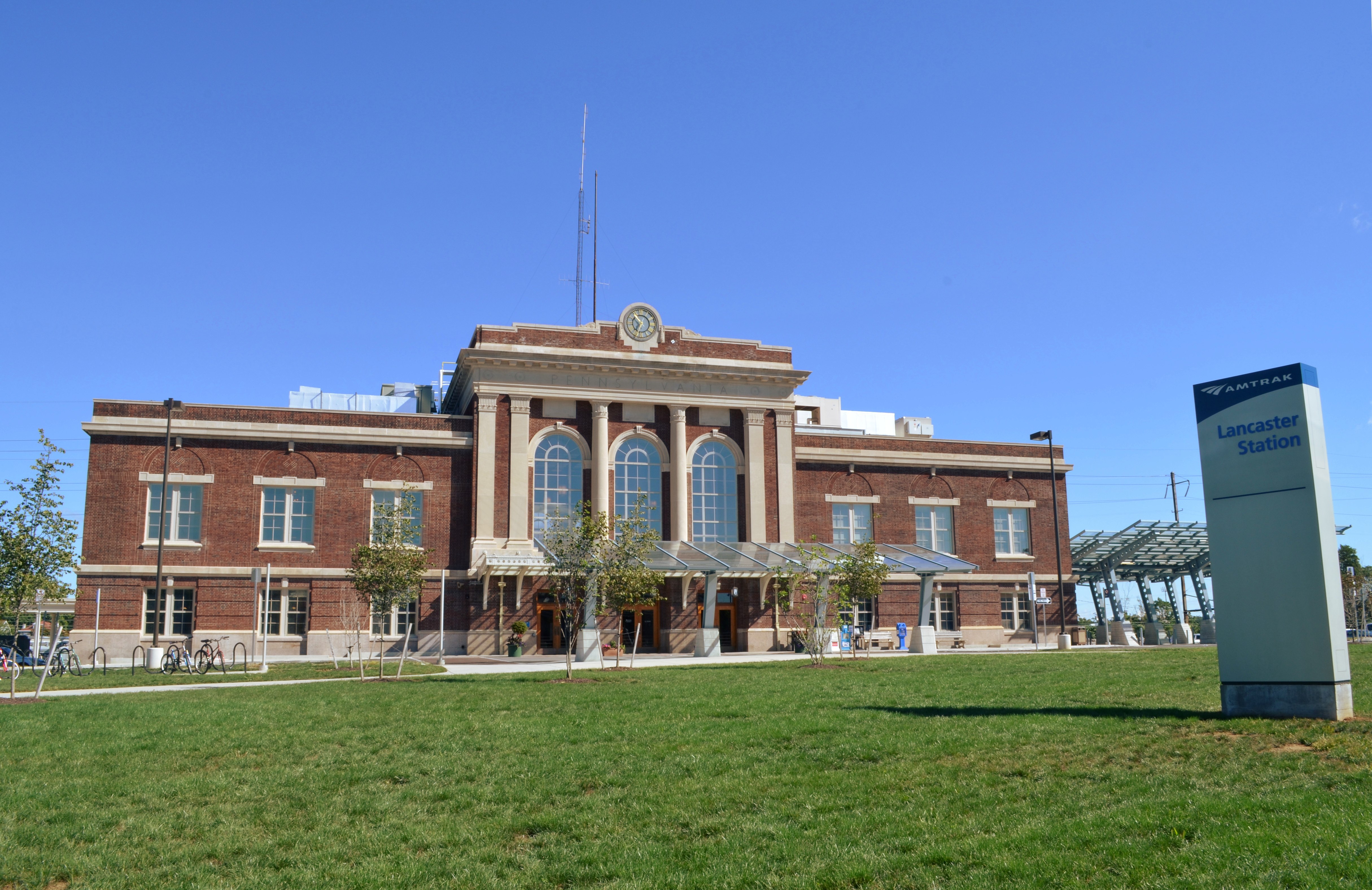 Lancaster station is an Amtrak railroad station and a former Pennsylvania R...